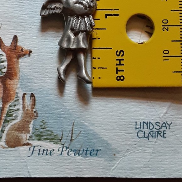 LINDSAY CLAIRE PEWTER PIN - Picture 2 of 5